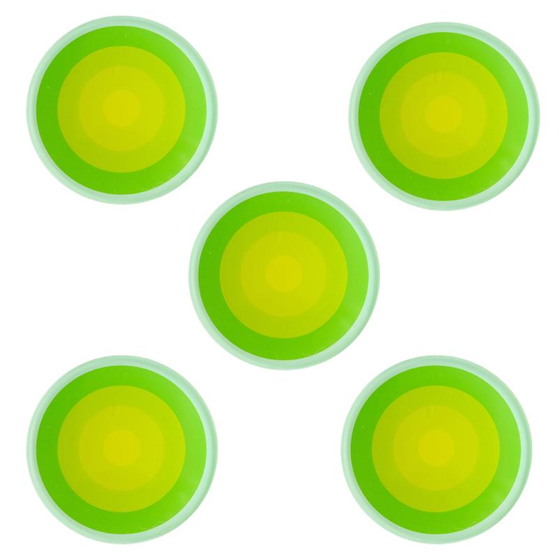 5pcs Acrylic  Anti Slip Coaster Porta Vasostable Mat Cup Holders Gradient Color Cocinas Accesorios Kitchen Drink Coasters