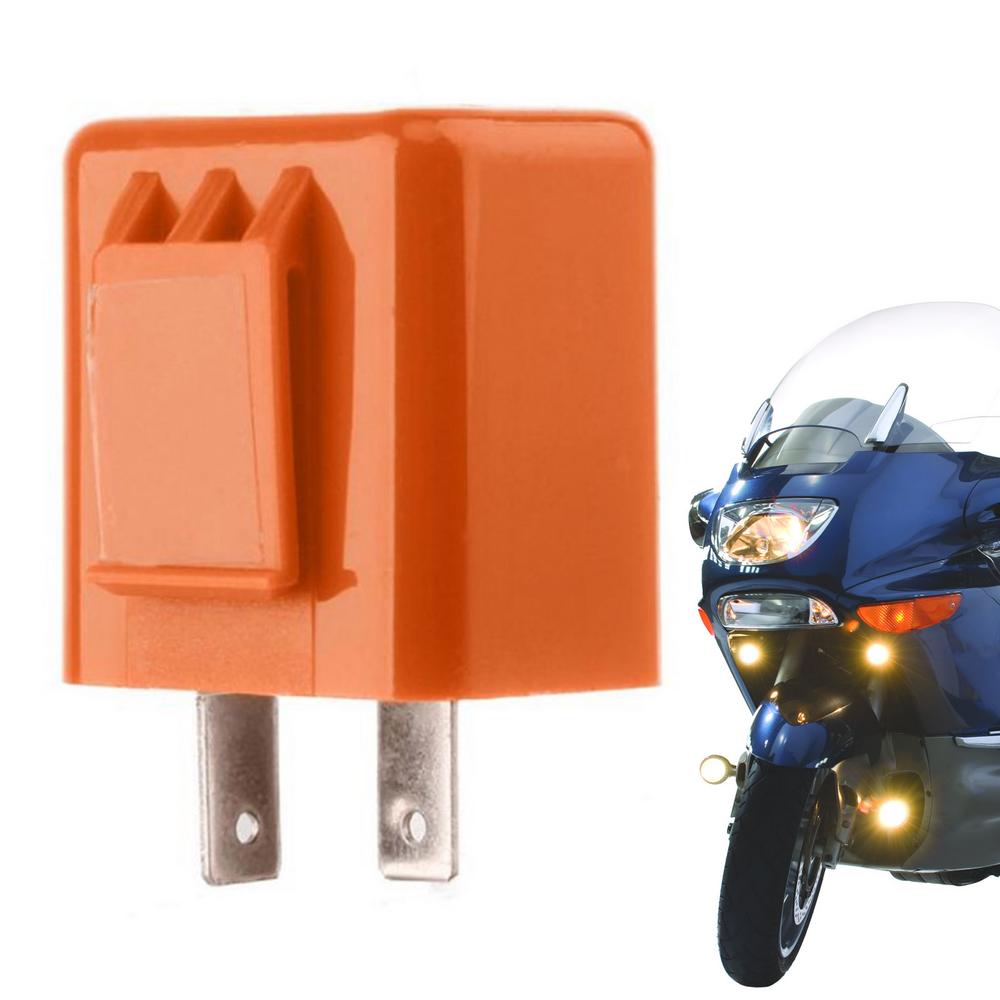 Turn Signal Flasher Relay Electronic Led Flasher Relay 2 Pin LED Turn Signal Flasher Relay With Adjustable Speed For Motorcycle