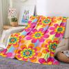 1pc Flower Pattern Blanket Warm, Cozy, And Soft, Suitable for Sofas, Beds, Cars, And Office Use.Perfect for Camping And Travel, Making It a Great Gift