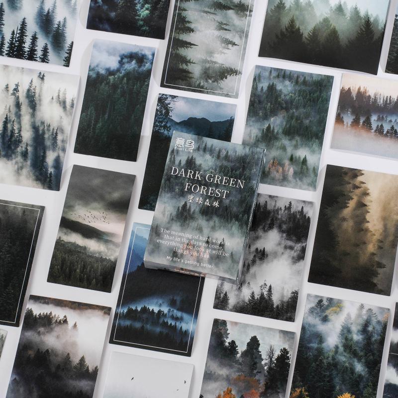 30-Piece Nature Forest Theme Sticker Pack, Versatile Woodland Styles & Crisp Details