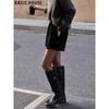 Basic House Women's High-Waist A-Line Wool Blend Shorts