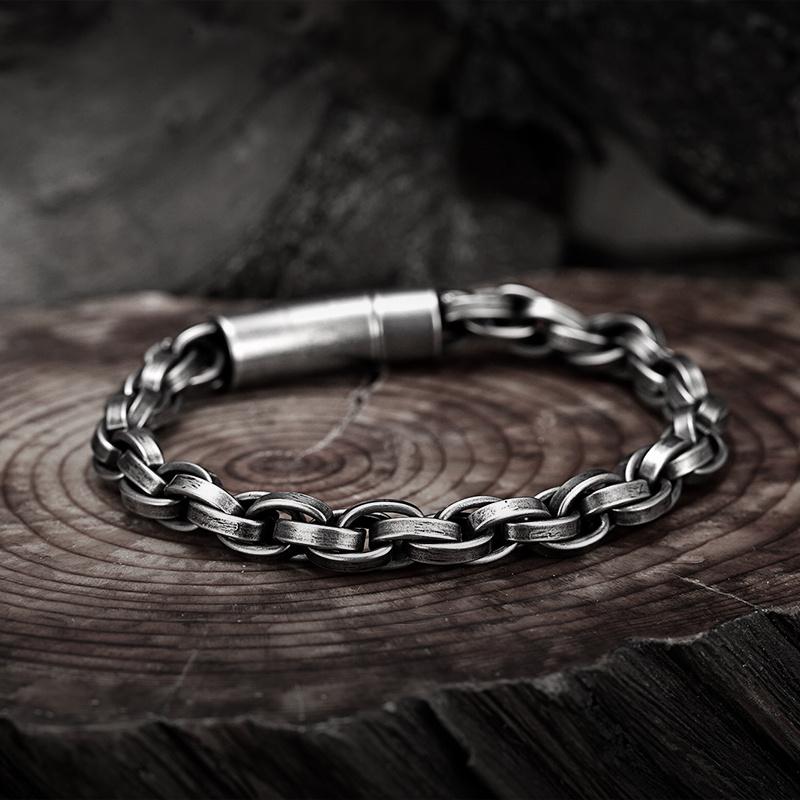 Men s 304L Stainless Steel Bracelet, Modern Hand Woven Fabric Bracelet, Men s Chain, Wrist Accessories, Customized Bracelet, Gifts. 22cm