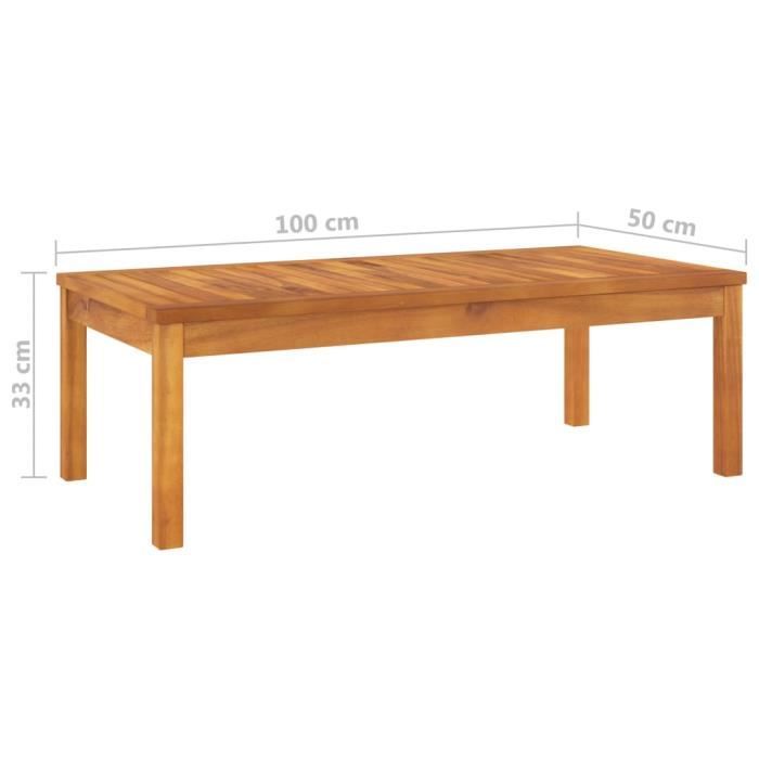 VidaXL Garden Lounge Set 4 Pcs with Cushion Cream Solid Acacia Wood