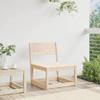 VidaXL Garden Sofa Without Armrests, Terrace Seat with Backrest, Modular Patio Chair, Outdoor Furniture, Pine 844669