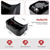 Jimen For JL Rear Cup Holder, Dual Extra Cup Holder Organizer Tray Drink Holder For Back Seat Compatible With Jeep Wrangler JL JLU & Gladiator JT