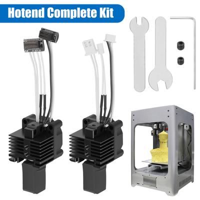 Kit Complet de Hotend pour Série P1/X1 Buse en Acier Trempé Entièrement Assemblée avec Chauffage Céramique, Buse de 0.4mm pour Impression 3D