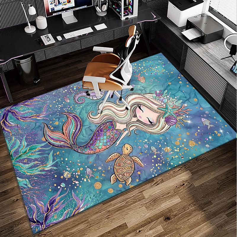 Dreamy Fairy Tale World Office Rug Chair Mat, Entryway Carpet, Suitable for Front Door, Bedroom, Living Room, Desk, Holiday Gift
