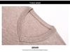 Men's 100% Pure Wool Thickened V-Neck Vest for Autumn/Winter