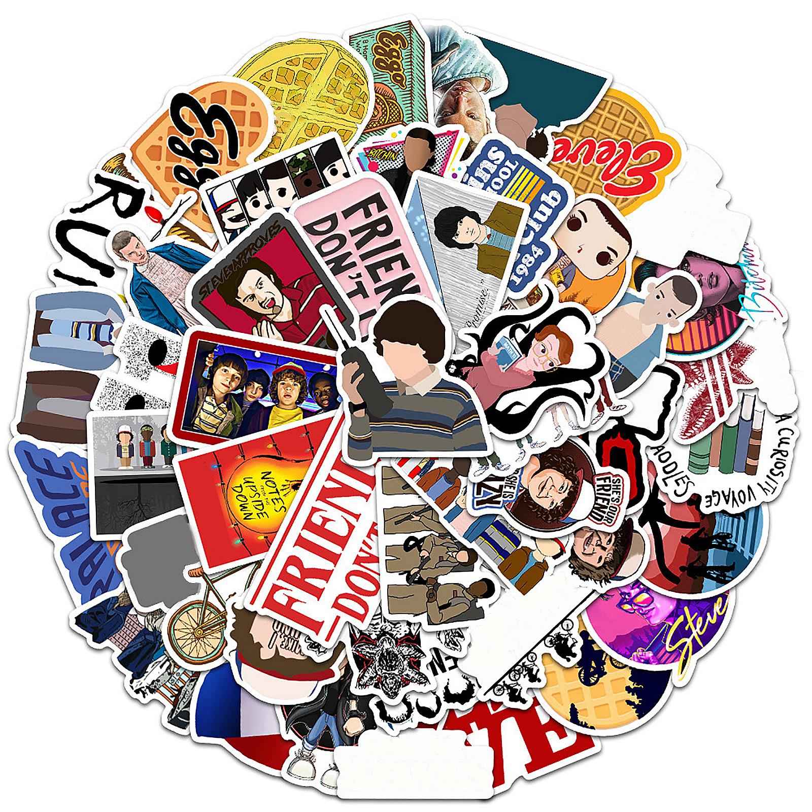 

Веселый набор наклеек для украшения бутылок для воды, багажа, ноутбука и чехла для телефона One Size