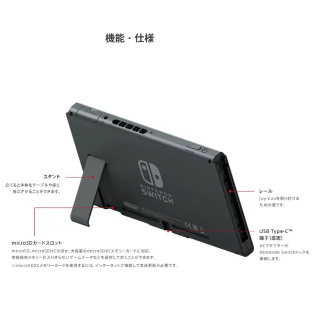 Refurbished Nintendo Switch Console with Neon Blue and Neon Red Warranty Joy-Con (L) (R) (HAC-S-KABAA) - 180-Day