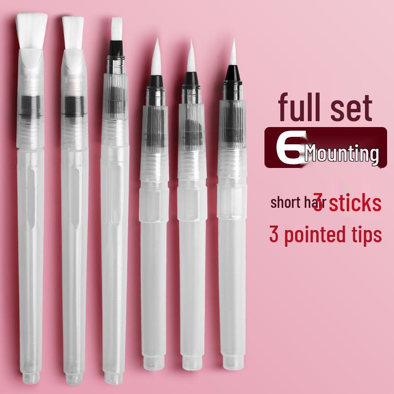 Large Capacity Water-Filling Soft Tip Calligraphy Brush & Watercolor Paint Set