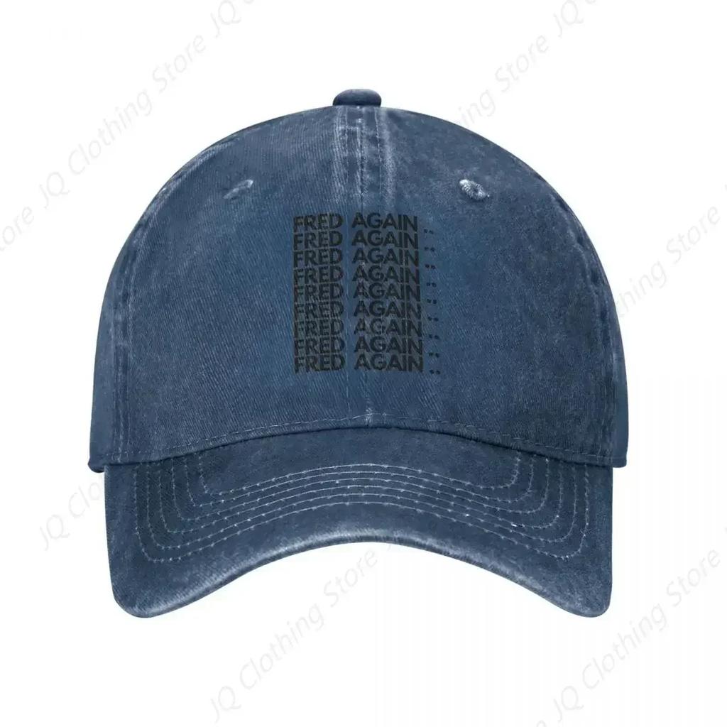 FRED AGAIN Baseball Caps Snapback Denim Fabric Hats Outdoor Adjustable Casquette  Cowboy Hat