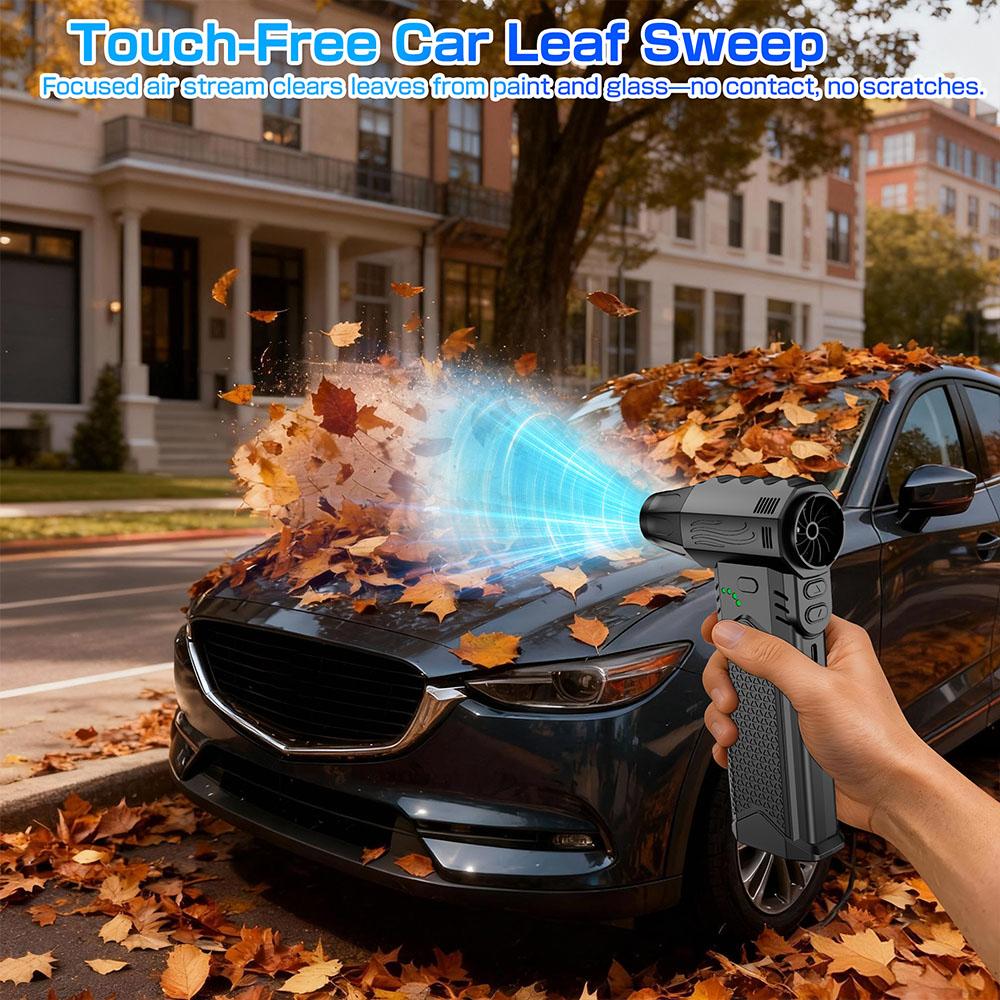 Pocket Air Blower Turbo Fan 400000rpm Strong Blow/Sunction Camping Multi Tool Automobile Air Duster Vacuum Cleaner Pump Cordless