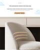 Modern Luxury Swivel Vanity Stool with Backrest: Solid Wood Makeup Chair