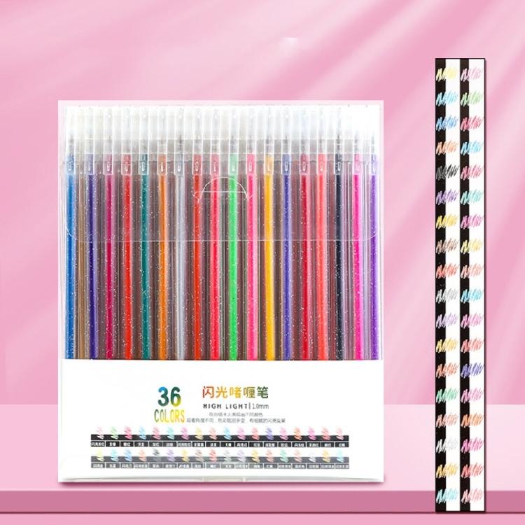 Glitters Gel Pen Multiple Color Glitters Pen for Making Card Colored Gel Marker for Coloring Journaling Drawing Craft