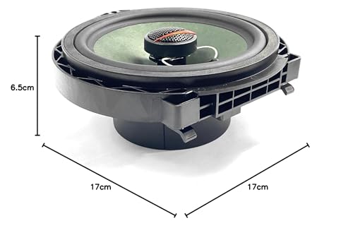 CGP 17cm Coaxial Car Speakers with Dedicated Connectors and Large Magnets (Set of 2) for Honda Vehicles (CGP-POG-H02)