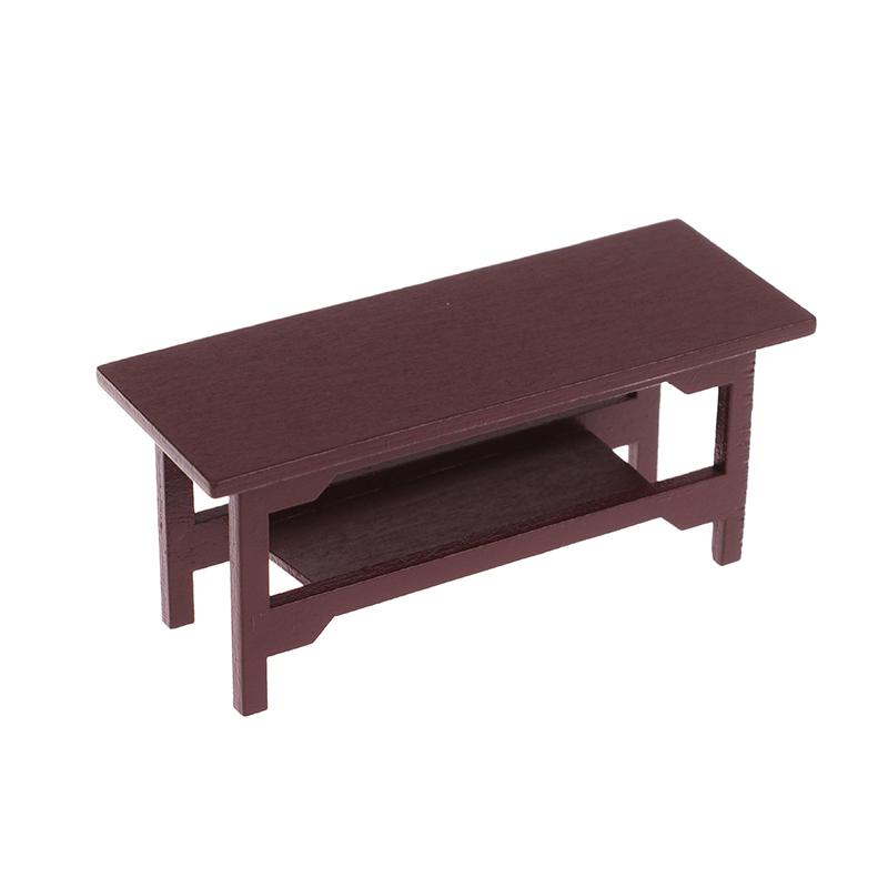 1Pc 1/12 Dollhouse Kitchen Room Furniture Dining Wood Table For Doll House