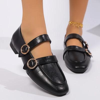 High Quality Ladies Shoes Buckle Strap Women's Flats Outdoor Casual Flats Women Soft Bottom Loafers Shoes Women
