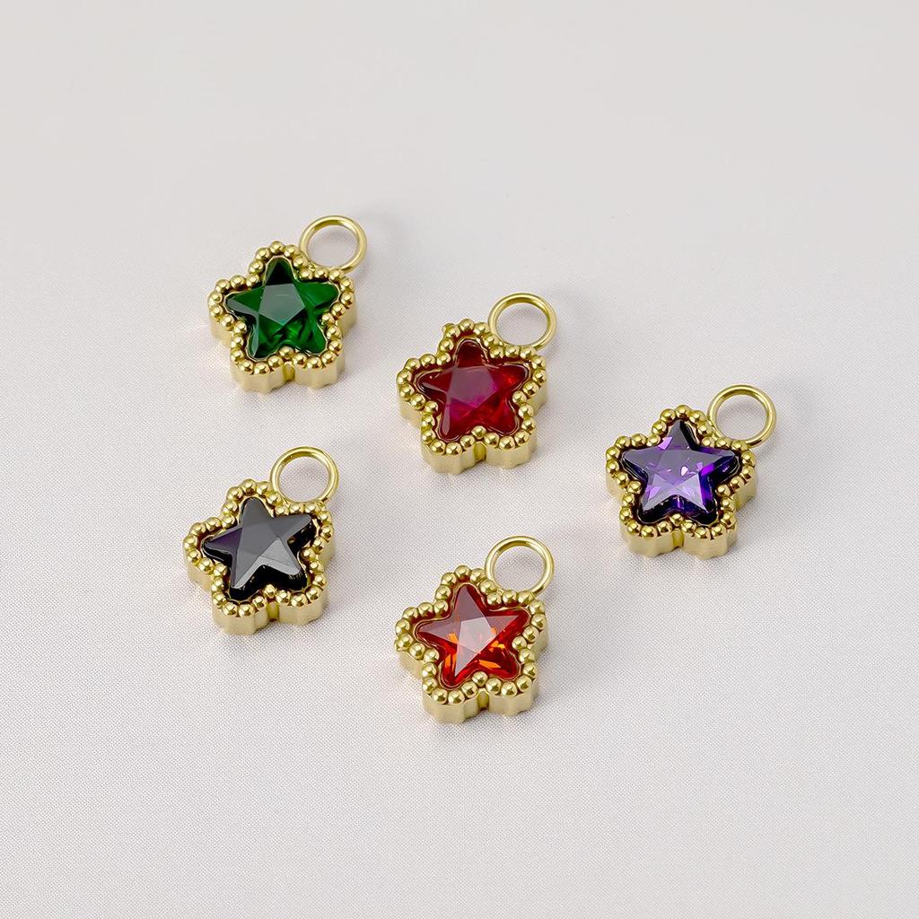 Colorful Zirconia & Stainless Steel DIY Earrings and Jewelry Accessories