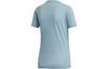Adidas T Shirts Women's Blue Crew Neck Moderate Straight Fit DY7734