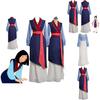 Deluxe Mulan Cosplay Kimono Costume With Full Accessories For Women And Girls