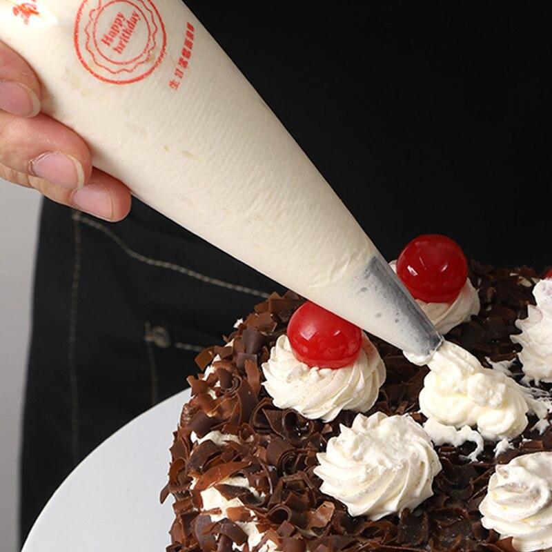 100pcs Laminating Nozzle Bag Plastic Disposable Transparent Small Size Cream Cake Squeeze Bag Baking Dessert Kitchen Gadgets