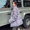 Winter Damen Kurze Daunenjacke Koreanische Mode Lose Stehkragen Dicke Warme Baumwolljacke