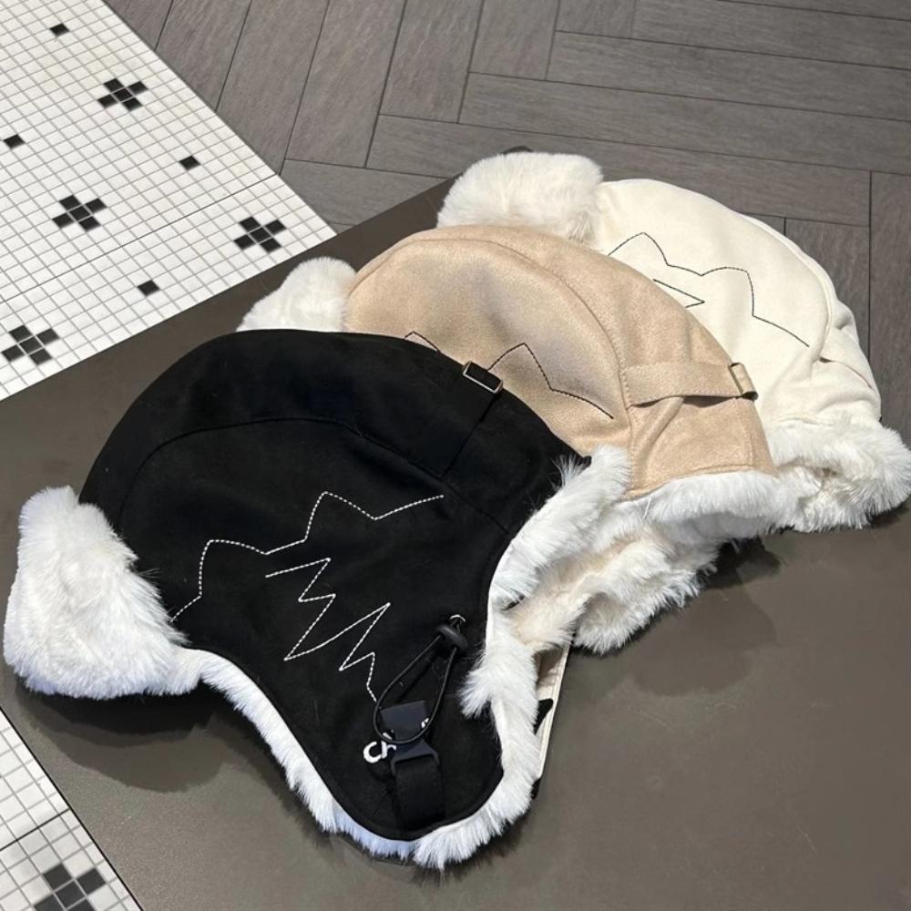 Hat Thick Warm Winter Hats for Men Women Fleece Fur Lined Beanie Hat Male Female Snow Ski Trapper Earflap Cap