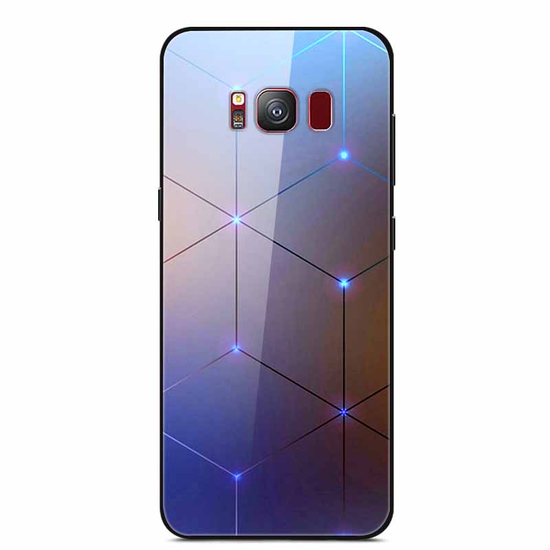 Glass Back Cover For Samsung Galaxy S8 Plus Case S 8 Plus Hard Tempered Glass Case For Samsung S8 Plus Phone Case Soft Bumper
