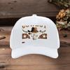 Western Cowbull Skull Trucker Hat Adjustable Wide Brim Retro Baseball Cap For Men Women Lightweight Casual Outdoor Cap