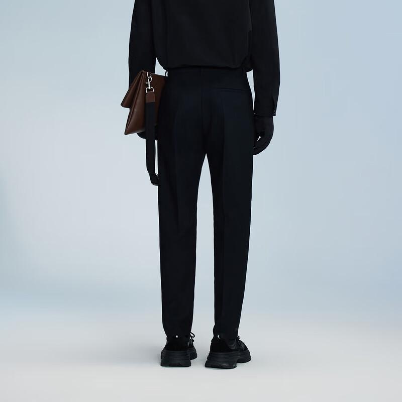 Men's Loose Fit Cropped Suit Pants