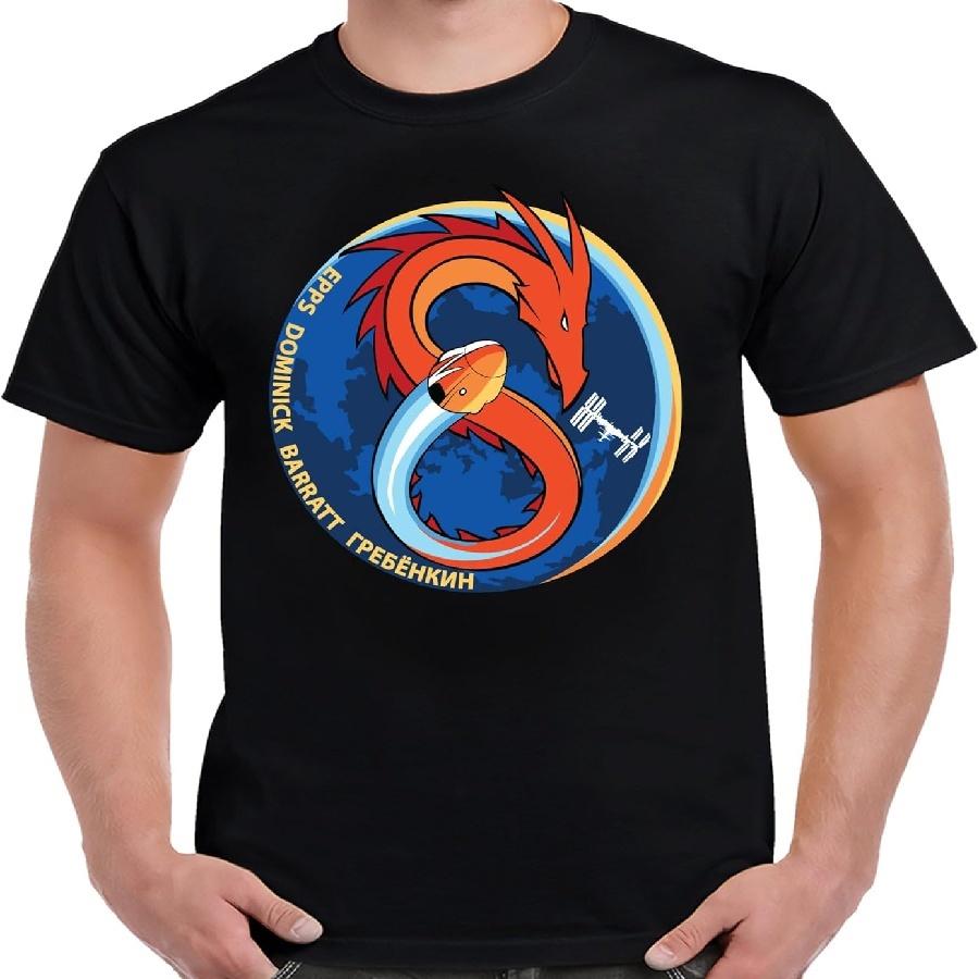 Crew-8 Mission Logo Adult T-Shirt XXXXXL чёрный