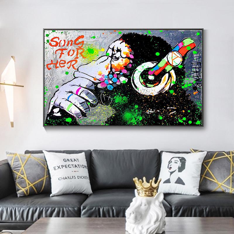 

Поп-арт, уличное граффити, стиль, настенный постер, современная мода, домашний декор, холст, роспись, коллекция фотографий, печать, произведение искусства 20x30cm