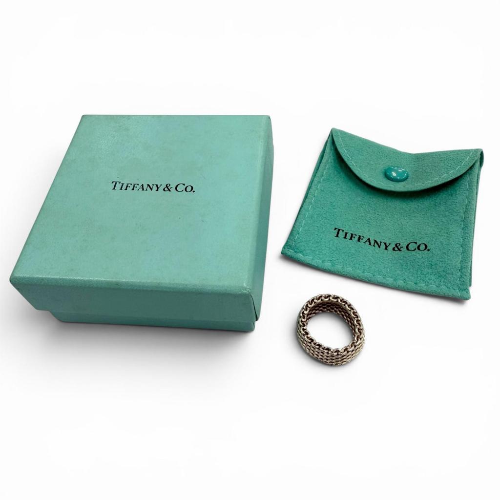 Excellent TIFFANY&Co. Ring ring Somerset Silver 925 mens Used