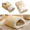 Portable Puppy Sack for Travel Plush Cat Sleeping Bag, Soft Cozy Pet Cave Bed, Fluffy Warm Washable Nest Cold Weather Sack, Snuggle Pouch Indoor