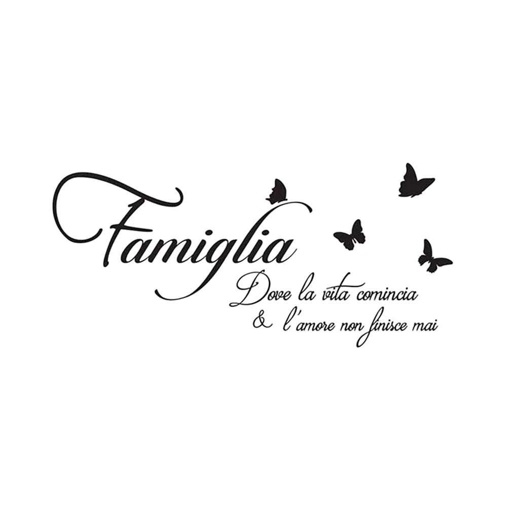 English Proverbs Butterfly Wall Stickers Living Room Bedroom Decoration Stickers