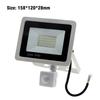 LED Floodlight PIR Motion Sensor White IP66 AC220V Exterior Projector Spotlight SMD2835 Outdoor Lighting Floor Lamp