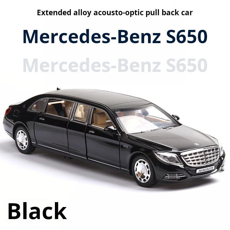 1:32 S650 Alloy Car Model Children Toy Car Six-Door Extended Version Simulation Car Collection Gift A85 for Mercedes-Benz Maybac
