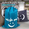 Large Oxford Cloth Drawstring Laundry Bag for Travel and Moving