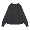 Nylon Block Hoodie Charcoal