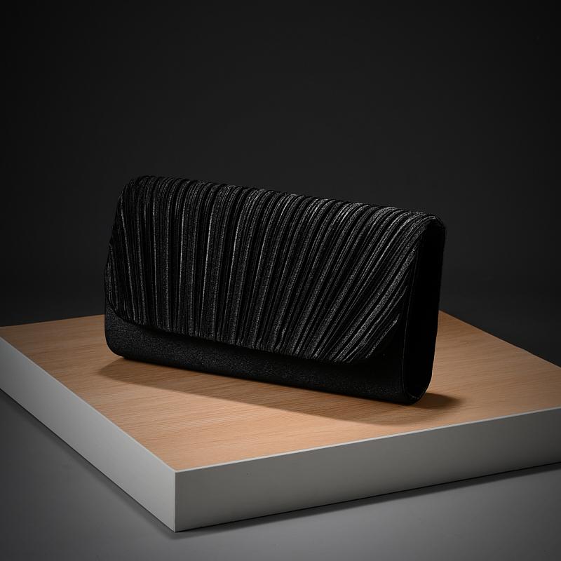 Pleated Evening Bag Ladyship Storage Bag Wedding Party Dress Clutch Bag Fashion Chain Satchel Bag