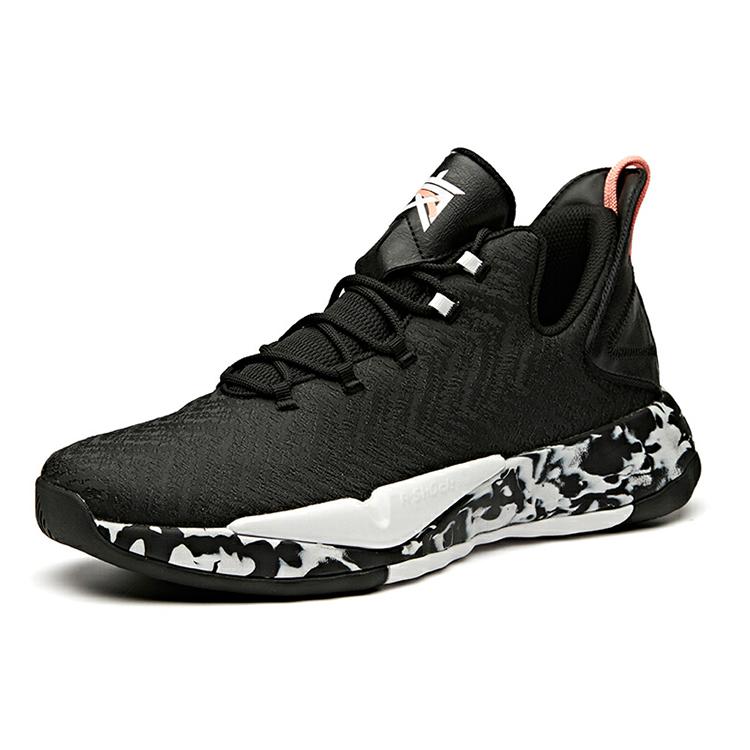 Anta Crazy 3 Low top Basketball Shoes Men's Black White 11941607-4