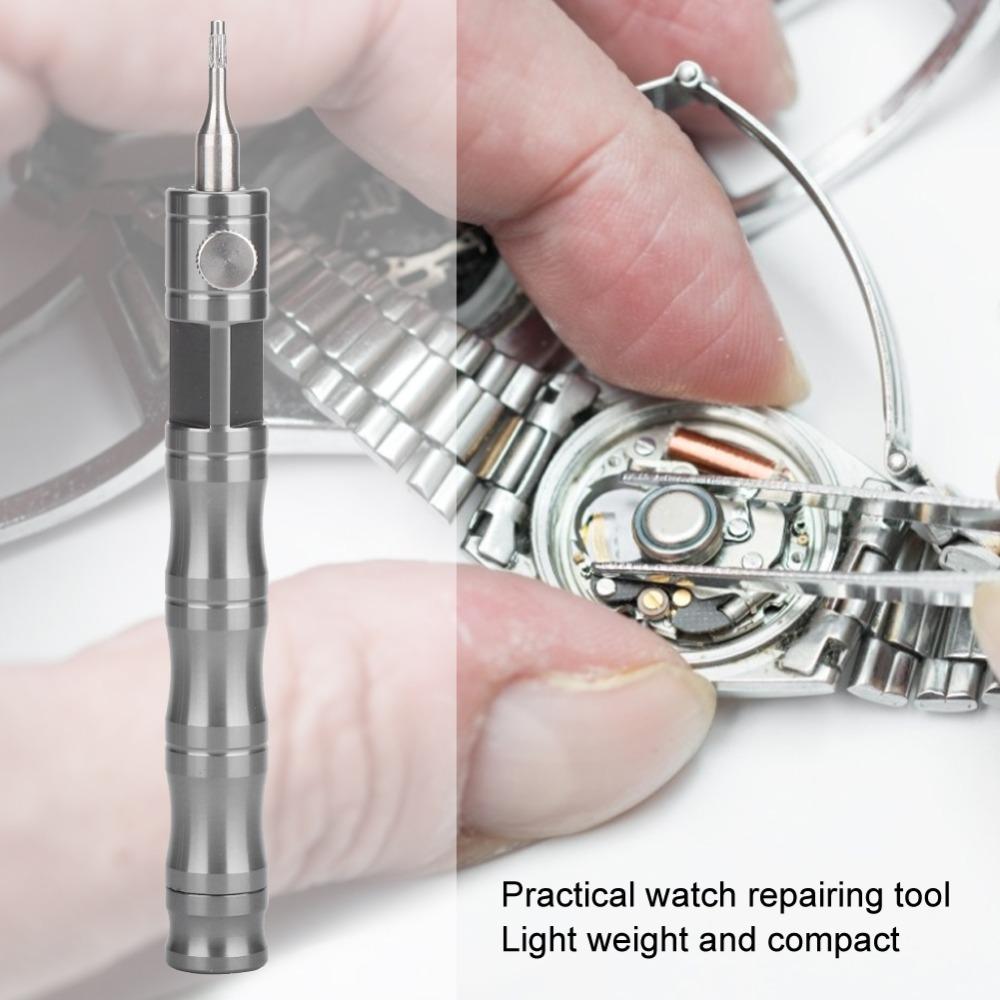 Gray Watch Crown Tube Remover Metal Watch Crown Tube Tool Repairing Watch Repairing Tool Strap Fix