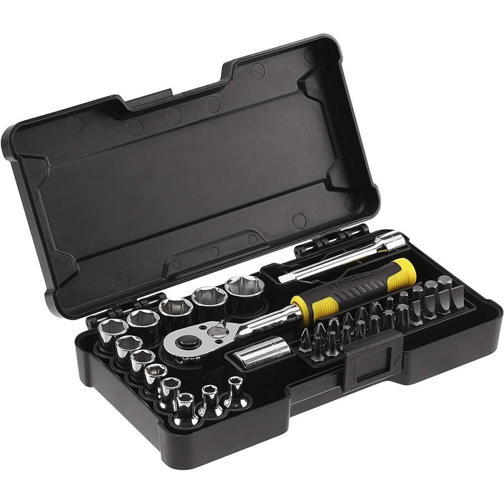 Stanley 1/4 Socket & Driver Set (Pack of 37)