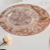 Embossed PVC Placemat Insulation Pad, Anti-Scald Table Protector, Oil-Resistant Leather Dining Mat, Bowl Pad for Kitchen Use