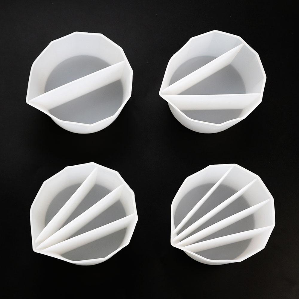 SW 2/3/4/5 Grids Silicone Color Mixing Cup Multi Grid Liquid Pigment Distributing Cup for DIY Epoxy Resin Crafts Making Tools