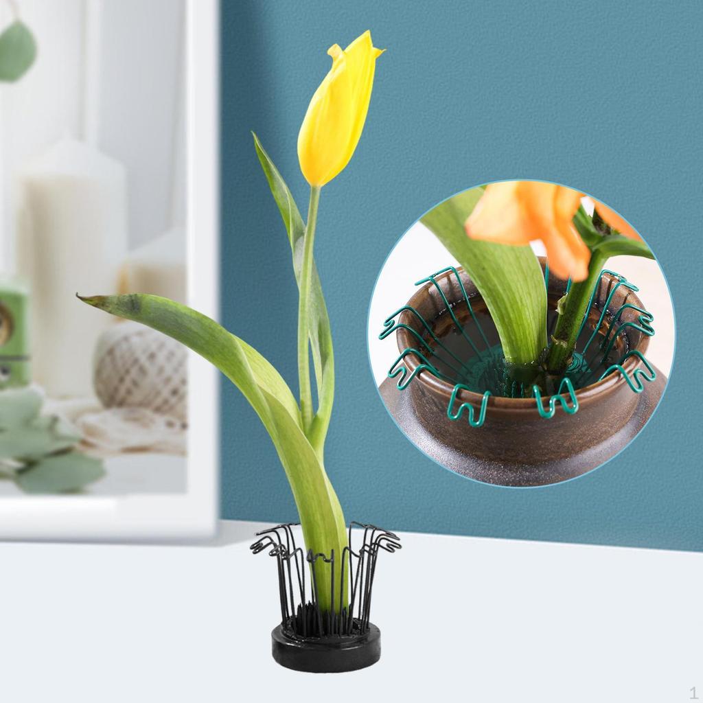 Chinese Flower Frog Holder Floral Arrangements Tool Weighted Metal Base for Kitchen Bedroom Decor