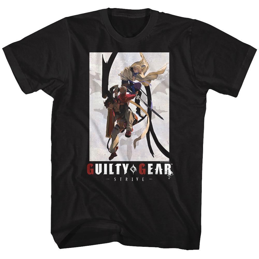 Guilty Gear Strive Arc Video Game Sol Vs Sin Fighting Characters Men T Shirt XXL