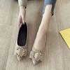 Fashion Women Flats Shoes Sexy Elegant Pointed Low Heel Sneakers Women New Autumn Fashion Shallow Slip-on Comfortable Casual Loafers