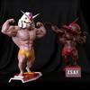 18cm Big Muscle Gunpla EVA Unit 01 LED Light Up Bodybuilding Statue RX-78 Zaku Sazabi Nu Yuanzu Action Figures Boys Toy Gifts